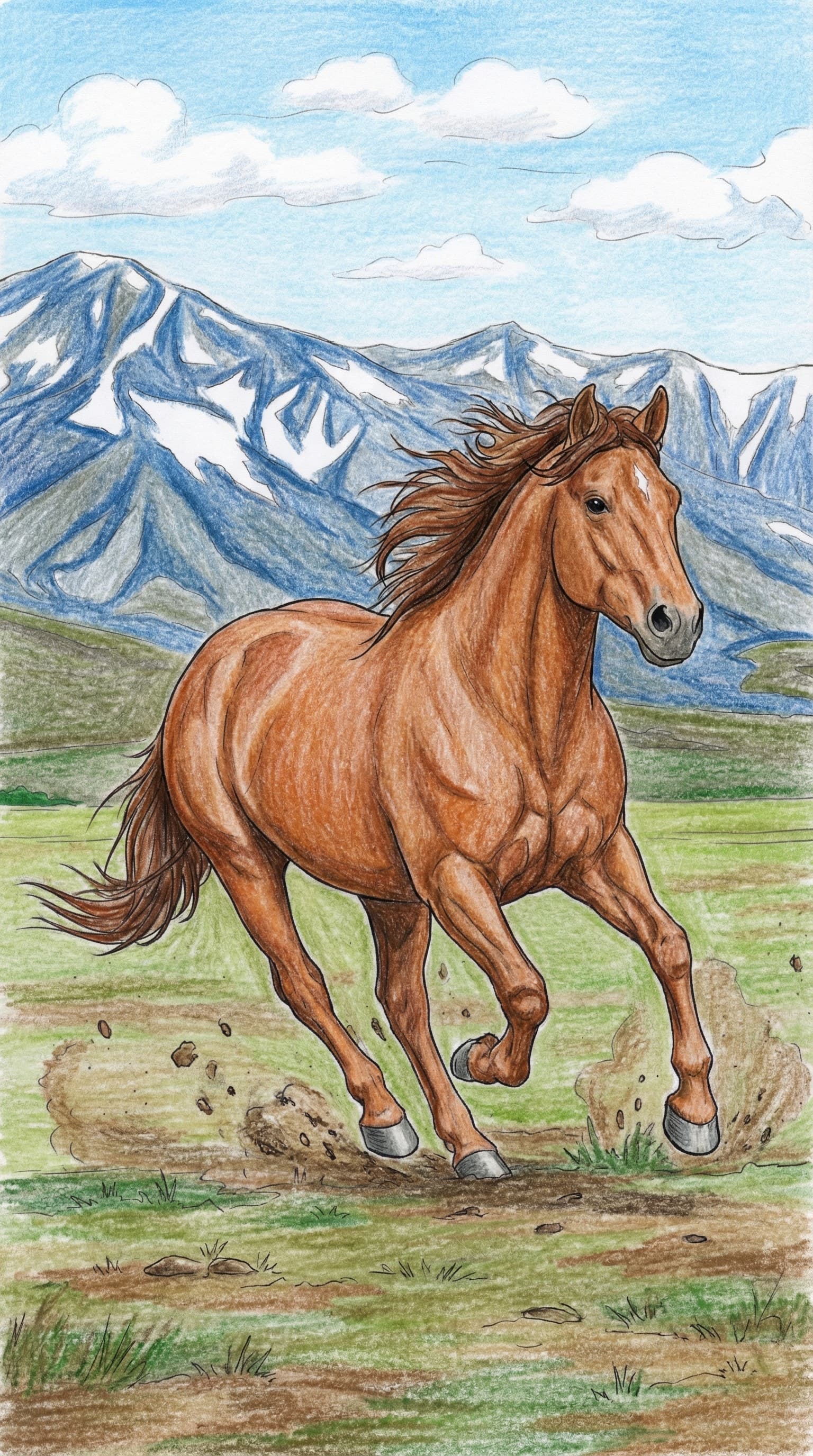 Colored horse
